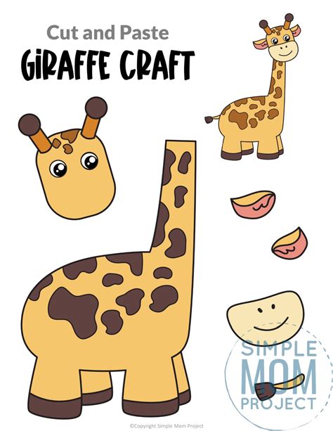 Printable Giraffe Craft Template